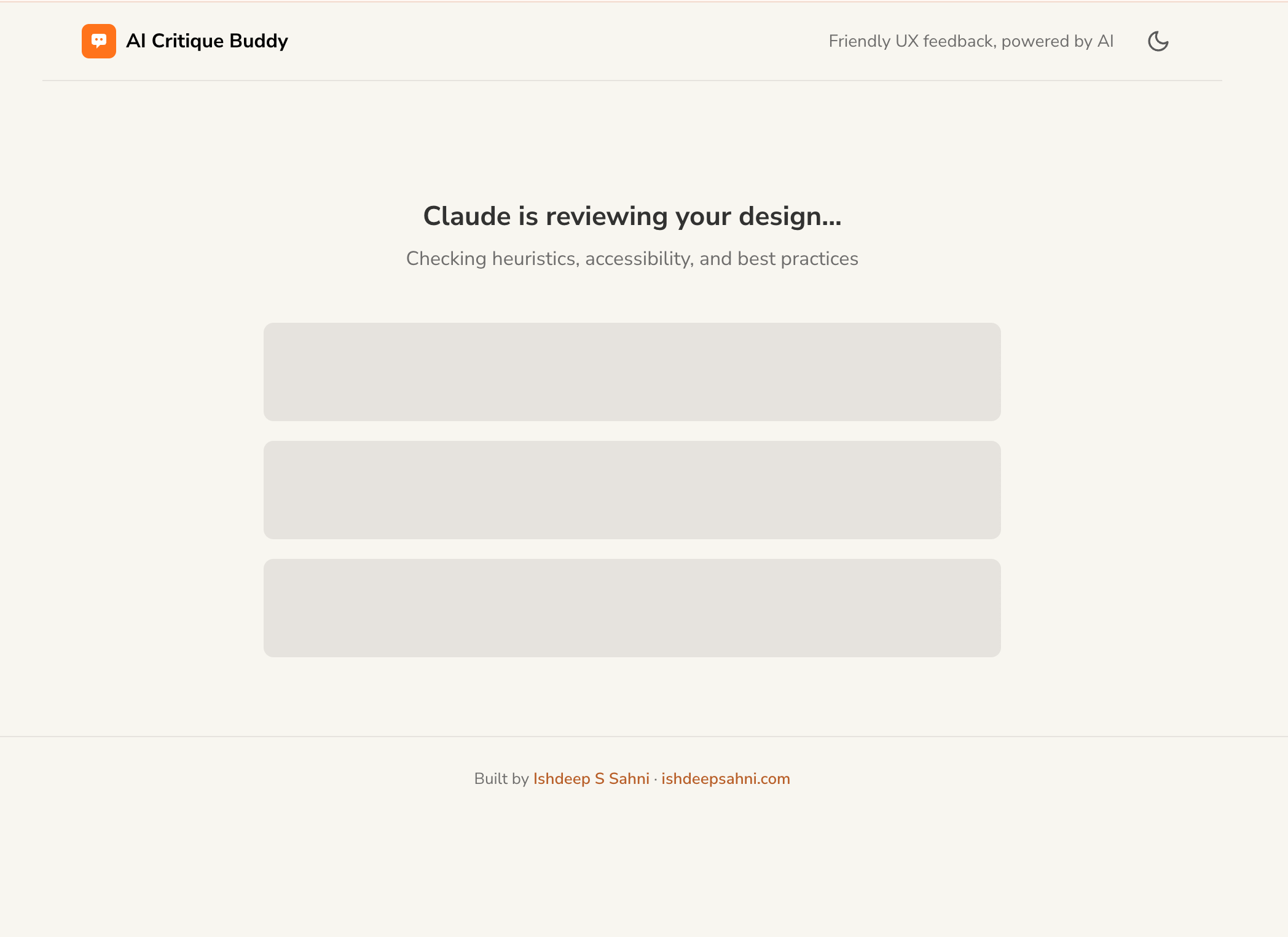 Skeleton loading state